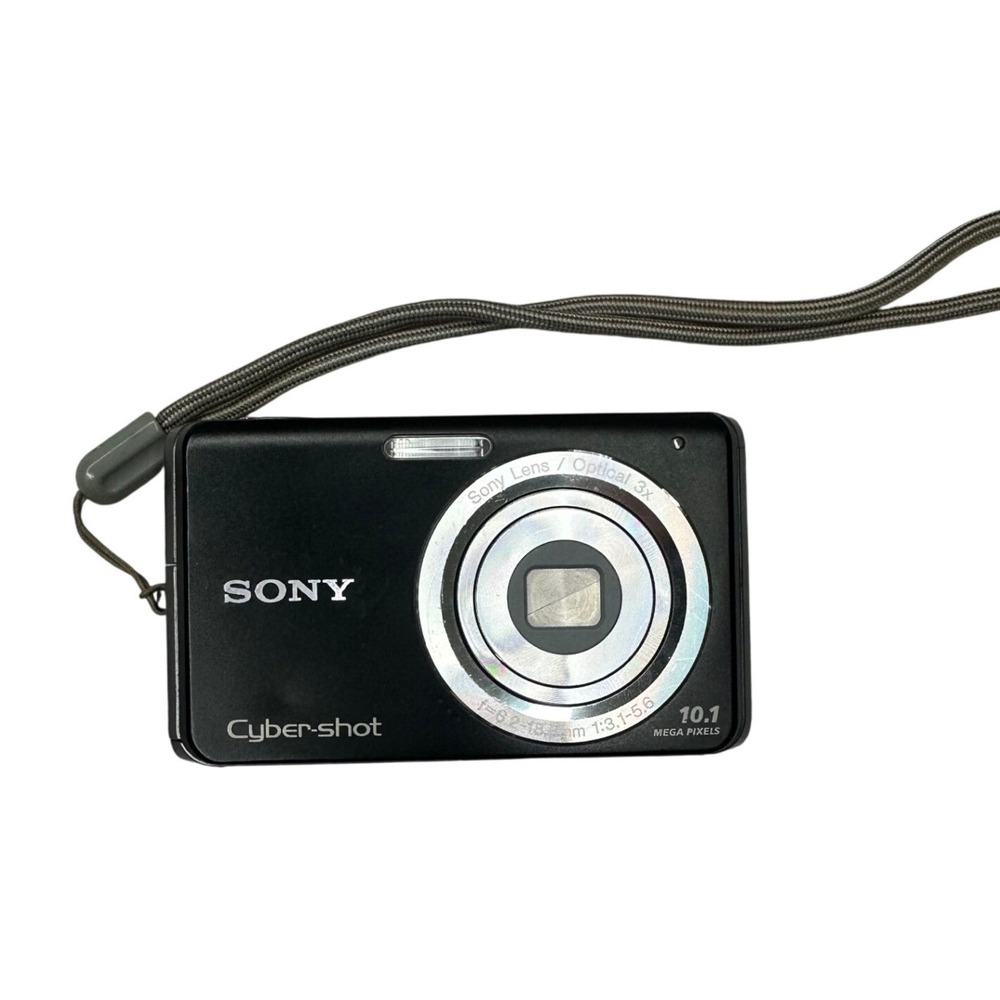 Sony Cyber-Shot DSC-W180 10.1 Mega Pixels Black Camera With Wrist Band